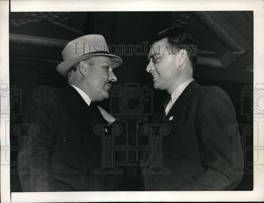 1937 Press Photo John Owen President of United Mine Workers of Ohio