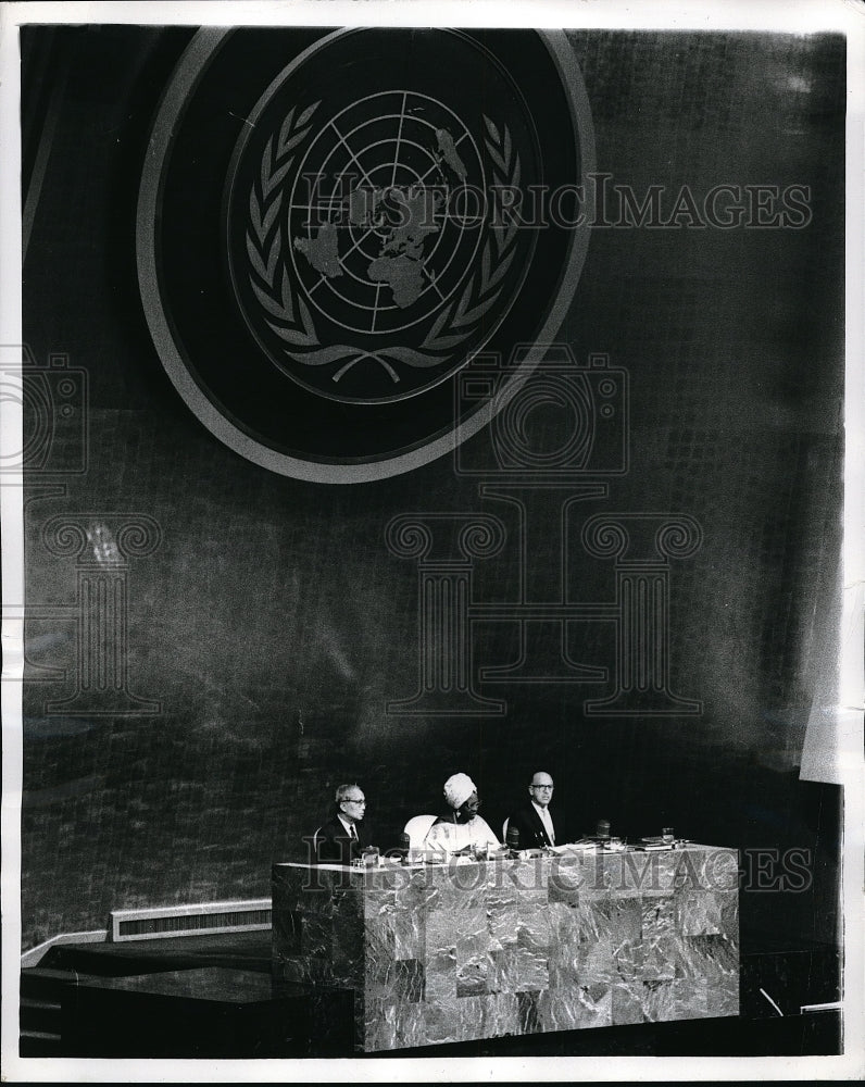 1969 Press Photo General U Thant Angie Brooks Constantine Staropolous- Historic Images