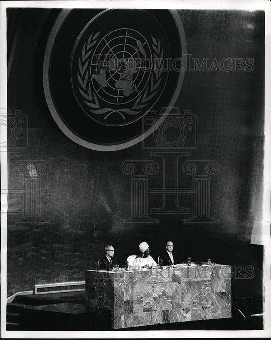 1969 Press Photo General U Thant Angie Brooks Constantine Staropolous- Historic Images