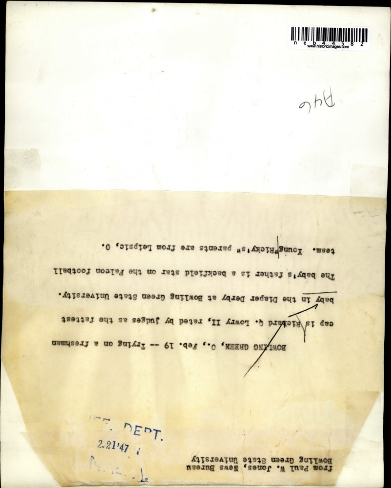 1947 Press Photo Bowling Green, Ohio Richard Lowry II in Diaper Derby contest