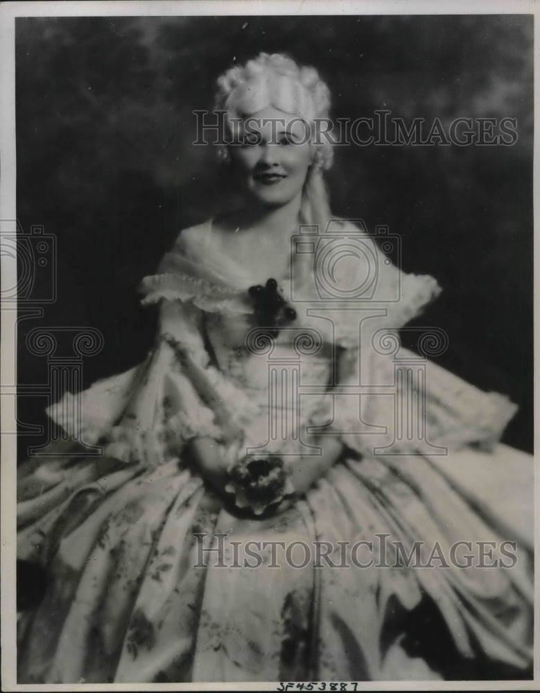 1938 Press Photo Mary Belle Tevis, NYC society girl at debut