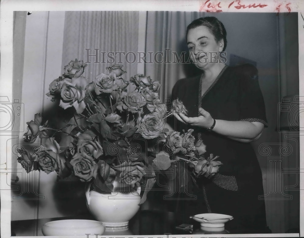 1947 Press Photo Wash.D.C. Mrs Zoltan Tildy, wife of Hungarian President