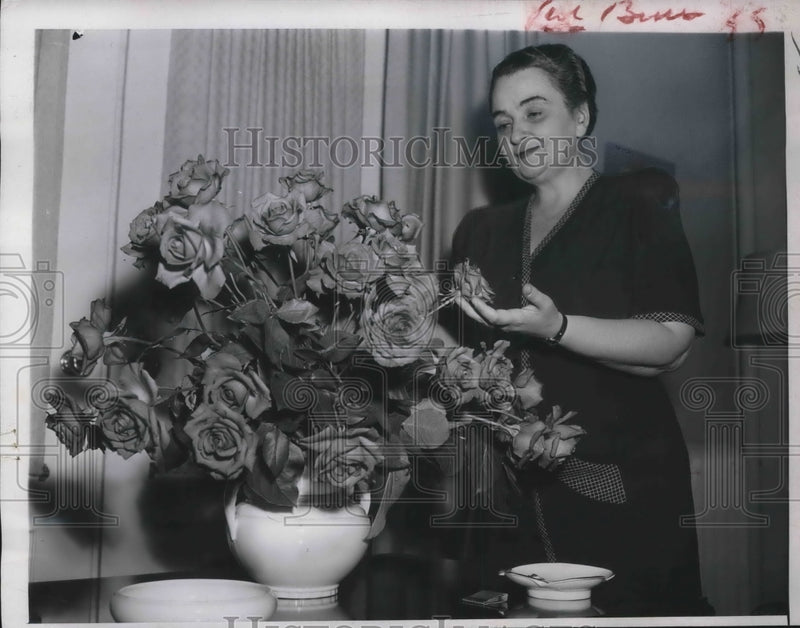 Load image into Gallery viewer, 1947 Press Photo Wash.D.C. Mrs Zoltan Tildy, wife of Hungarian President
