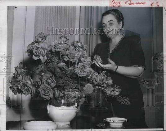 1947 Press Photo Wash.D.C. Mrs Zoltan Tildy, wife of Hungarian President