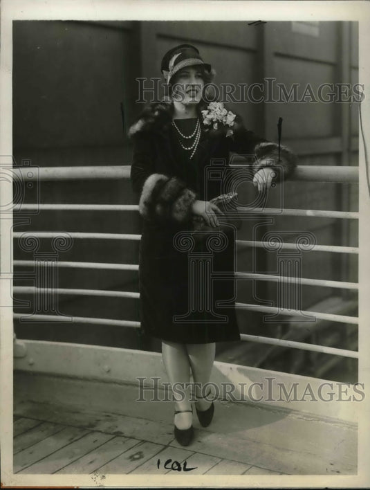 1927 Press Photo Mrs Edward West Browning, wife of millionaire realtor in NYC- Historic Images