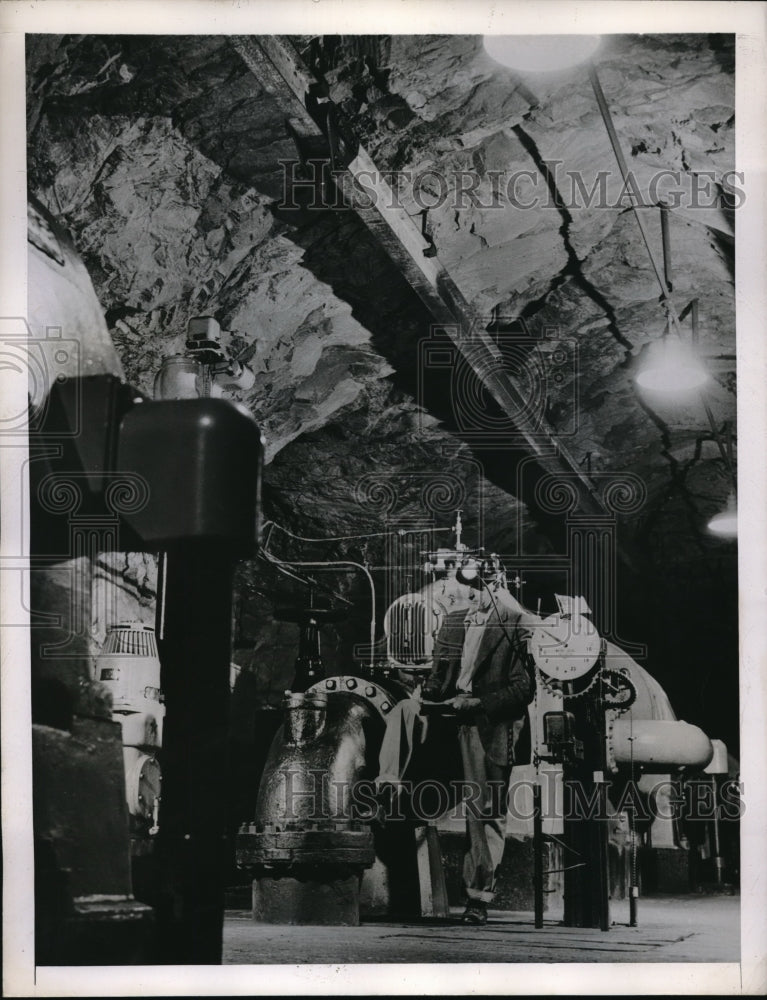 1947 Press Photo Strip Mine In Pennsylvania To Be Used For Atomic Plant- Historic Images