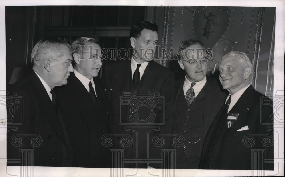 1946 Press Photo Foreign Trade Commission, Abbink, Aldrich, Burgess, Dulles