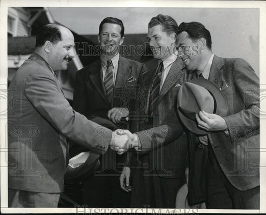 1937 Press Photo Vice Commisar of USSR defense M Gromoff,Yumasheef,Danilin- Historic Images