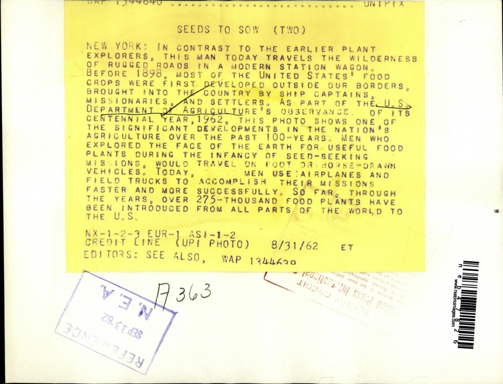 1962 Press Photo US Department of Agriculutre Explorers