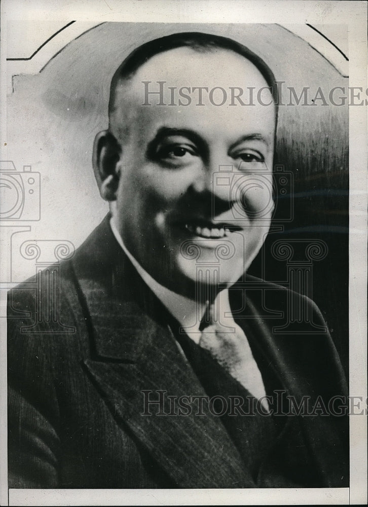 1939 Press Photo Mayor Camillien Houde, Leader of Anti-Conscription Move