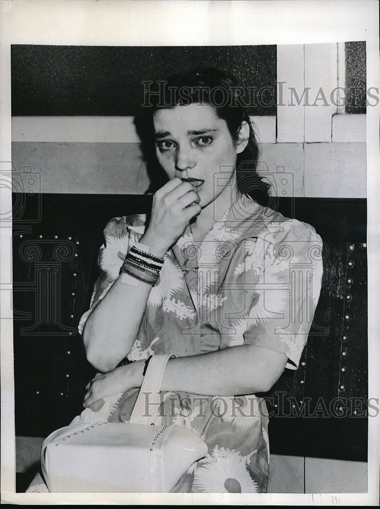 1946 Press Photo Phila. Pa Doris A Phillips, charged with stealing from mail box- Historic Images