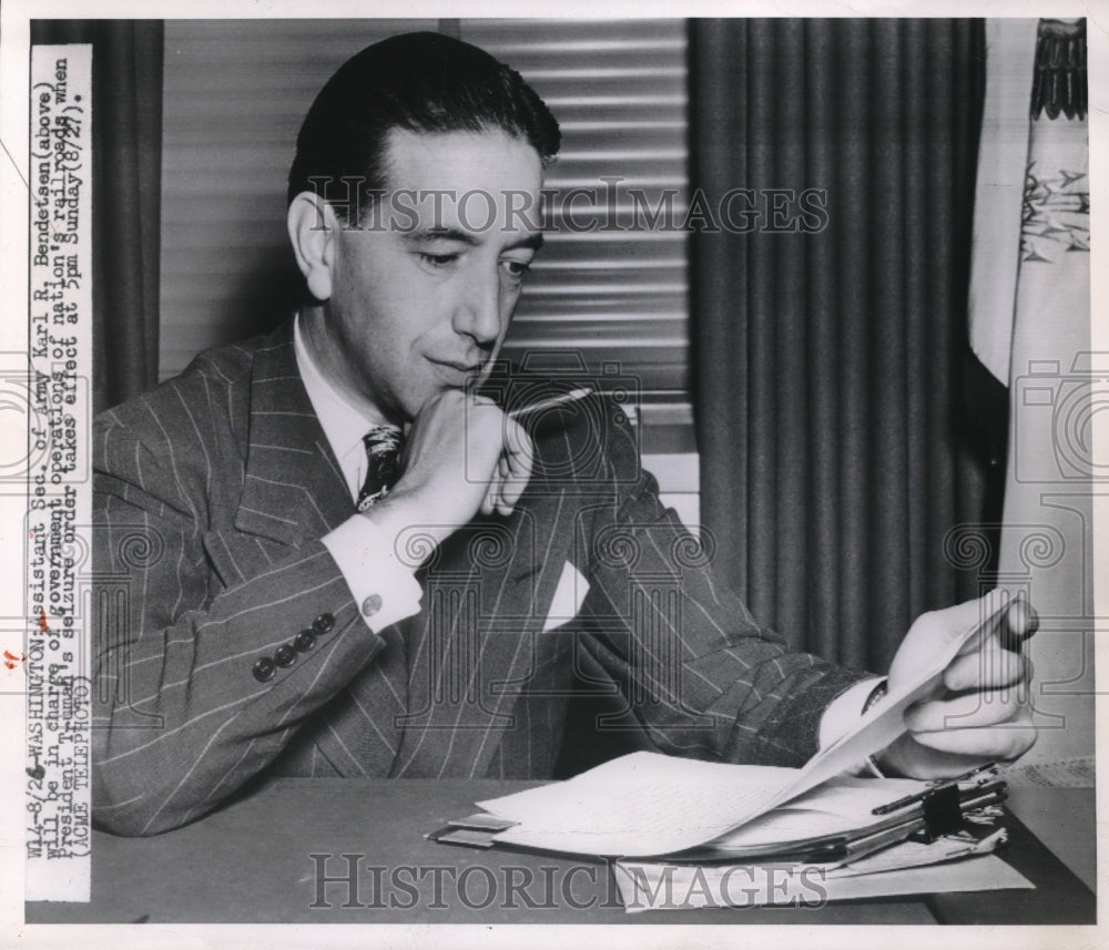 1950 Press Photo Asst Secretary Of The Army Karl Bendetsen To Be Appointed  - Historic Images