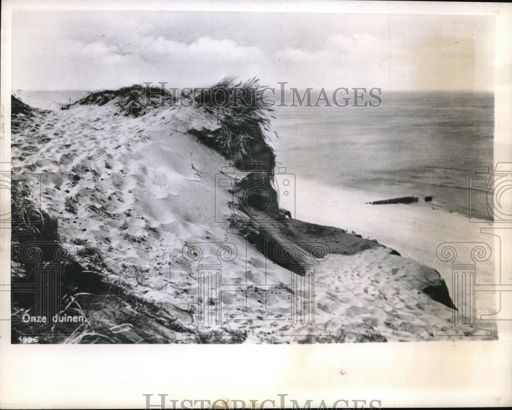 1944 Press Photo dunes at Scheveningen, Holland during World War II- Historic Images