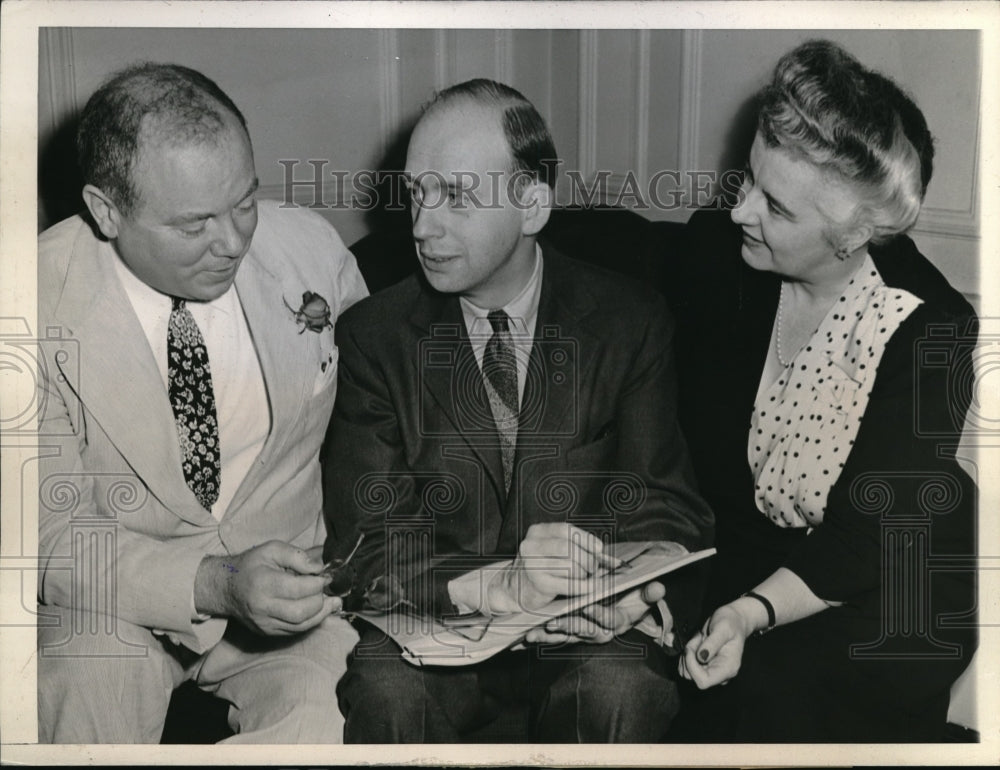 1945 Press Photo John Danaher, Former Senator, Committee Chairman H. Brownell,Jr- Historic Images