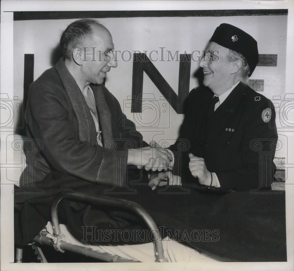 1947 Press Photo Gabriel Janssens Miss Mary F. Holland SS Marine Marlin- Historic Images