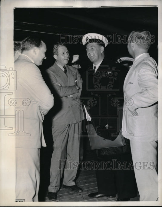 1939 Press Photo Comdr Capt JC K Rogers, flight from Kisumu toi Durban