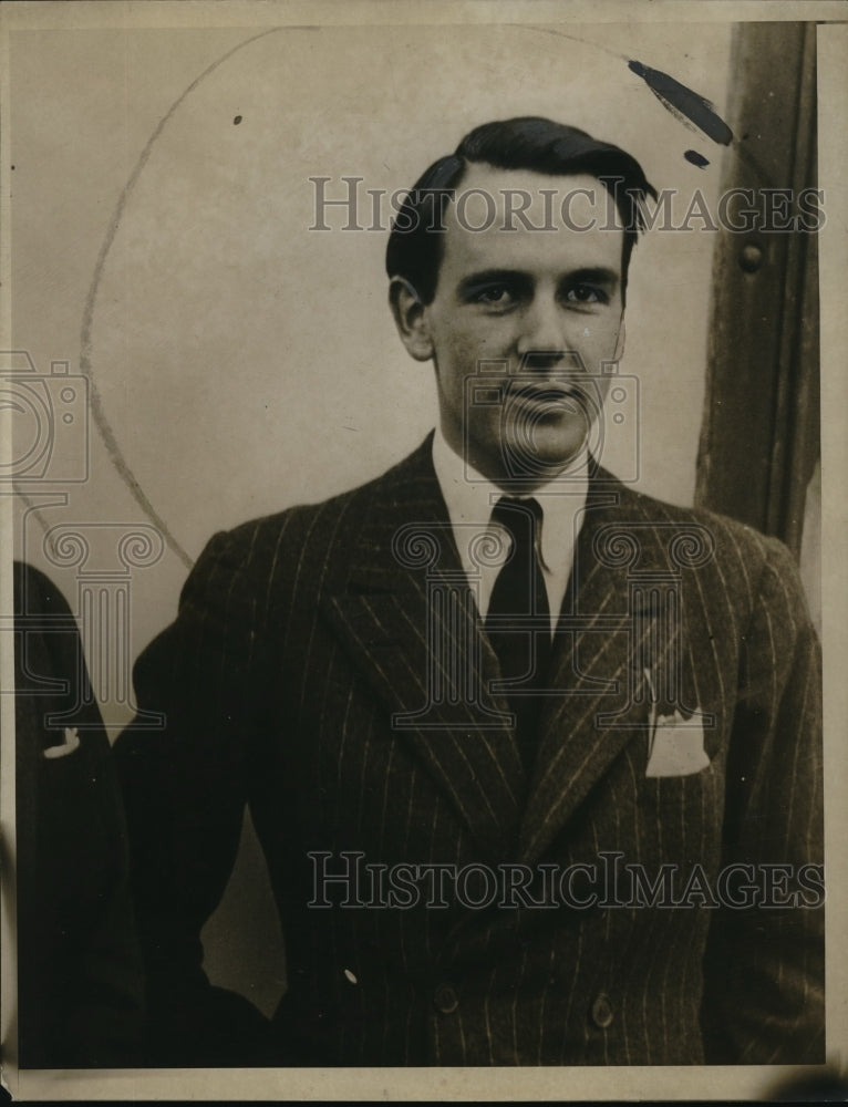 1933 Press Photo Honorable Peter Beatty Son Of Admiral Beatty & Ethel Fill
