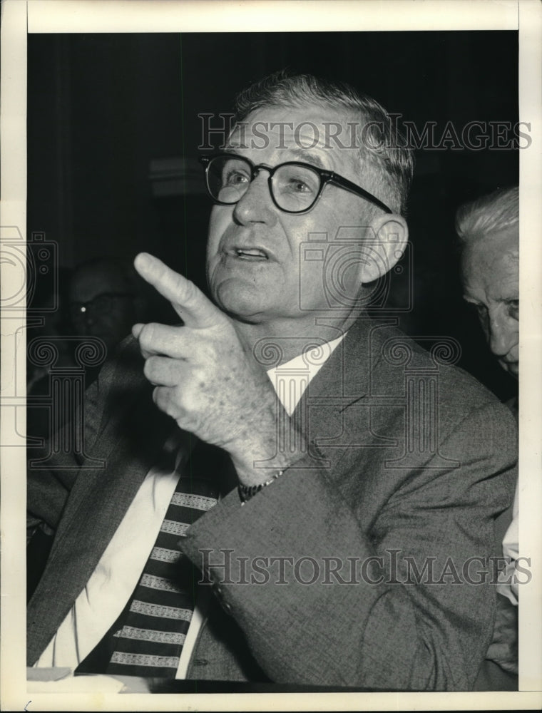 1956 Press Photo Hines M Baker President Of Humble Oil Company