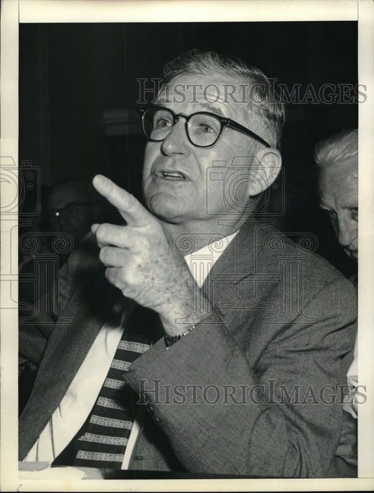 1956 Press Photo Hines M Baker President Of Humble Oil Company
