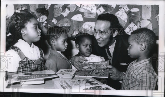 Press Photo Cleveland, ohio school, S Watson,E Burton,J Goldsby,Burrucker,Clark
