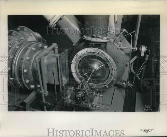 Press Photo Cleveland, Ohio NACAs Lewis Flights Propulsion Labs, engine tests