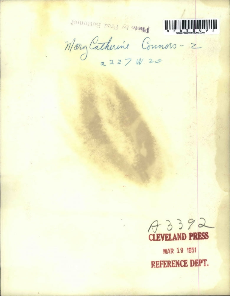 1951 Press Photo Mary Catherine Connors at Age 2