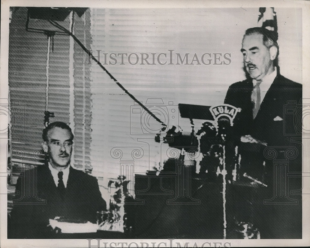 1952 Press Photo Honolulu Hawaii Dean Acheson Pacific Secretary Of State