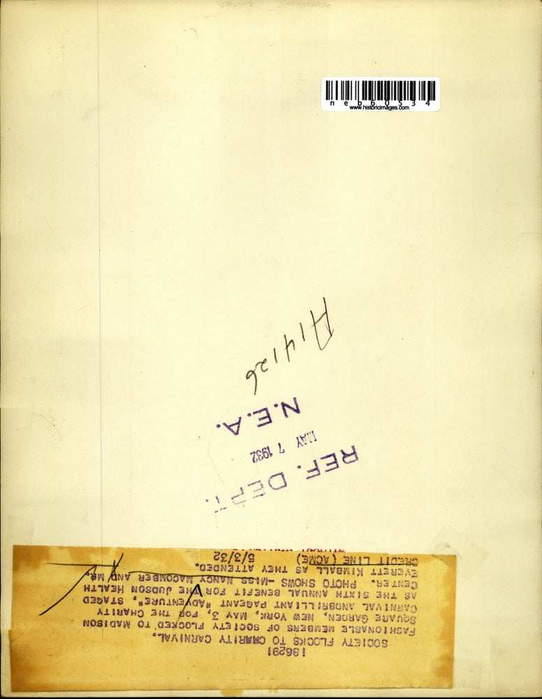 1932 Press Photo Miss Nancy Macomber and Mrs. Everett Kimball Charity Carnival