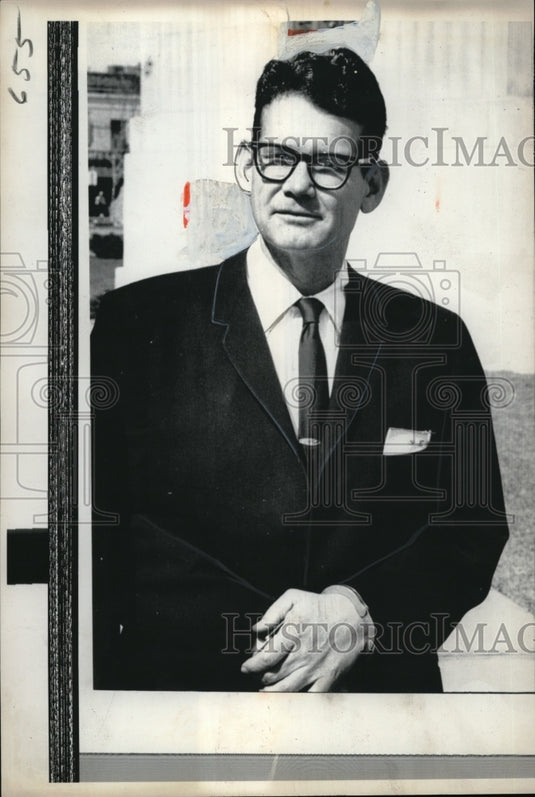 1966 Press Photo Billie Sol Estes convicted farm promoter arrives at the Federal