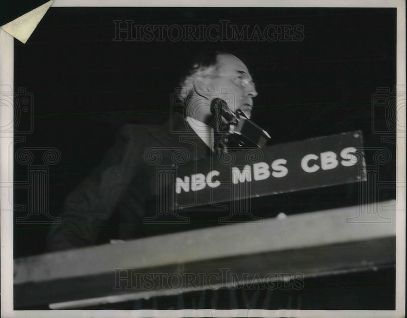 Load image into Gallery viewer, 1936 Press Photo Senator Arthur H. Vandenberg of Mich. at GOP Convention
