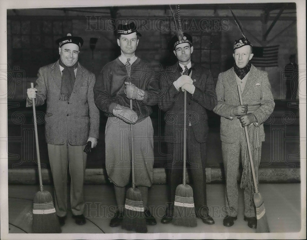 1938 Press Photo Golden Jubilee Curling Bonspiel Tournament at St.Andrews Club- Historic Images