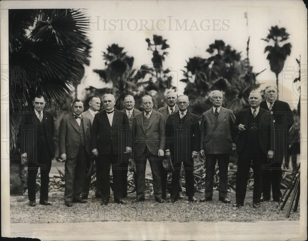 1931 Press Photo Members of Federation of Labor act to repeal Dry Law