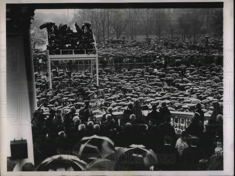 1937 Press Photo President Roosevelt sworn in as U.S  President for second term- Historic Images