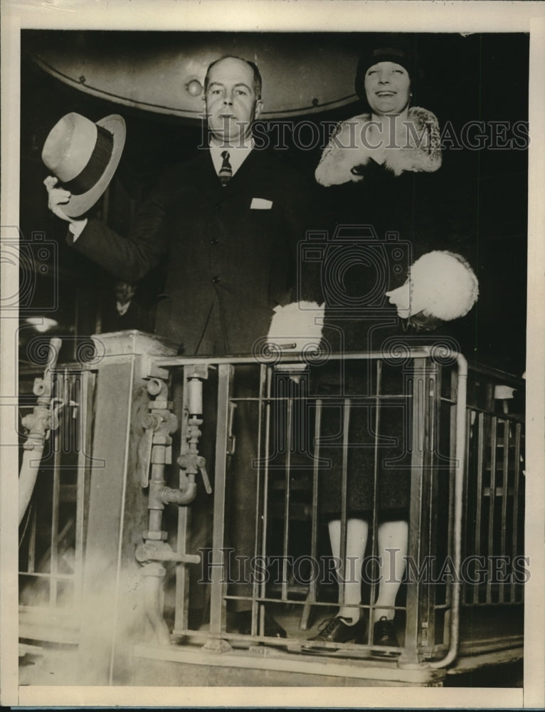 1927 Press Photo Start of Polar Trip Mrs. John Bordon