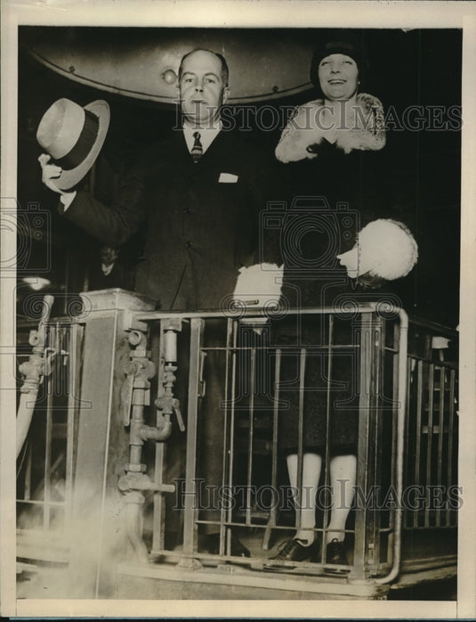 1927 Press Photo Start of Polar Trip Mrs. John Bordon