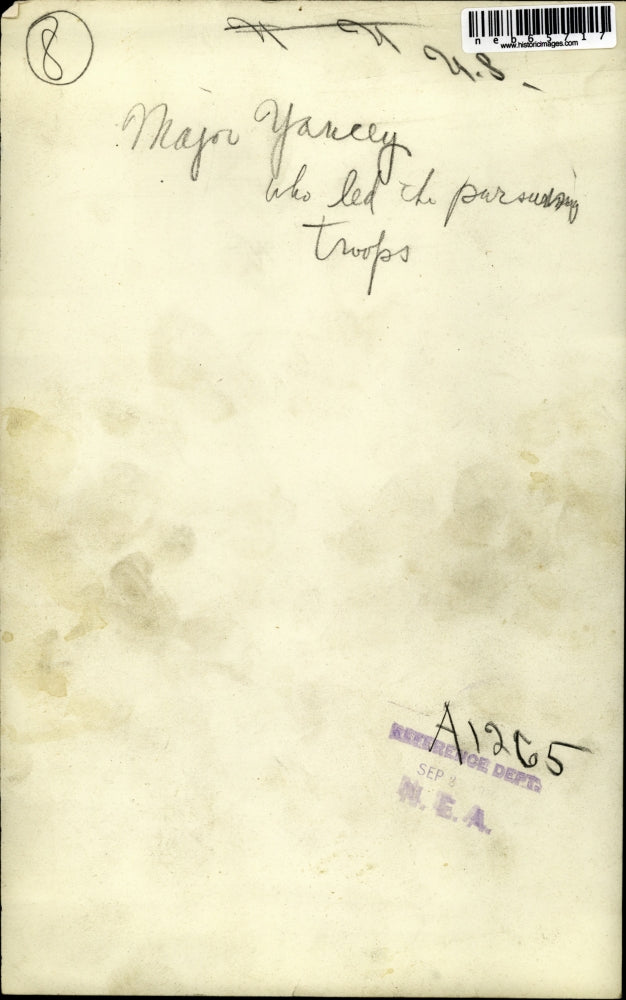 Press Photo Major Yancey led the pursuing troops