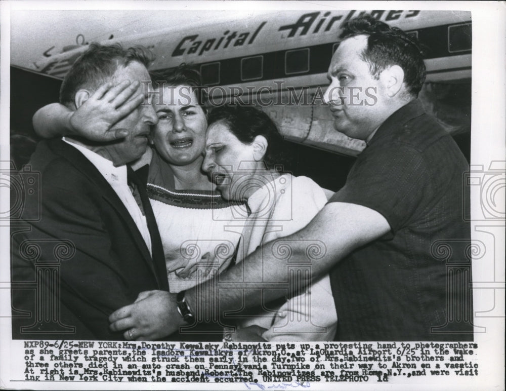 1955 Press Photo Mrs. Dorothy Kealsky rainowitz, Isadore Kewalsky LaGuardia - Historic Images