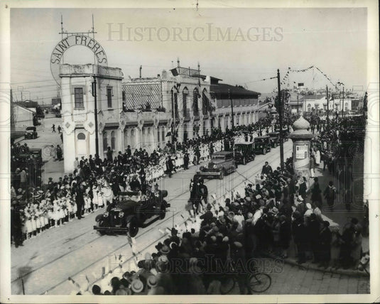 1938 Press Photo Parade in Tunisia - neb66960- Historic Images