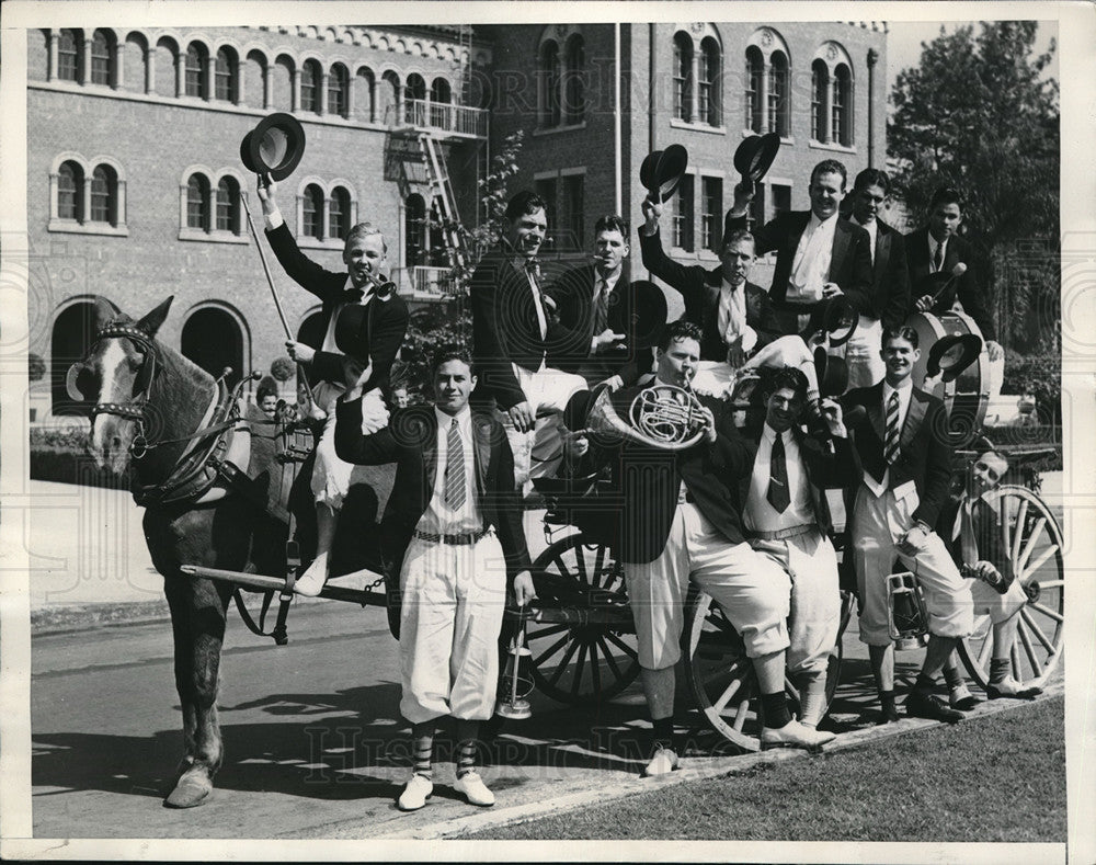 1936 Press Photo University of Southern California Skull & Dagger honor society- Historic Images