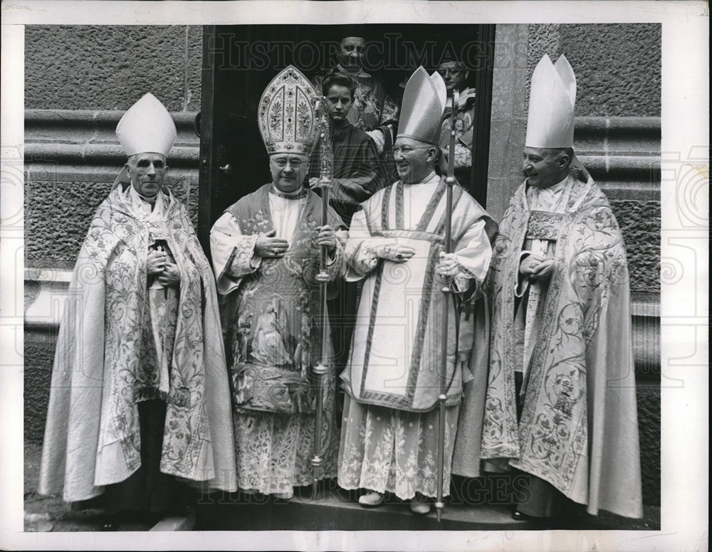 1948 Press Photo NYC Rt Rev Msgr Patrick O'Boyle, Most Rev John McNamara