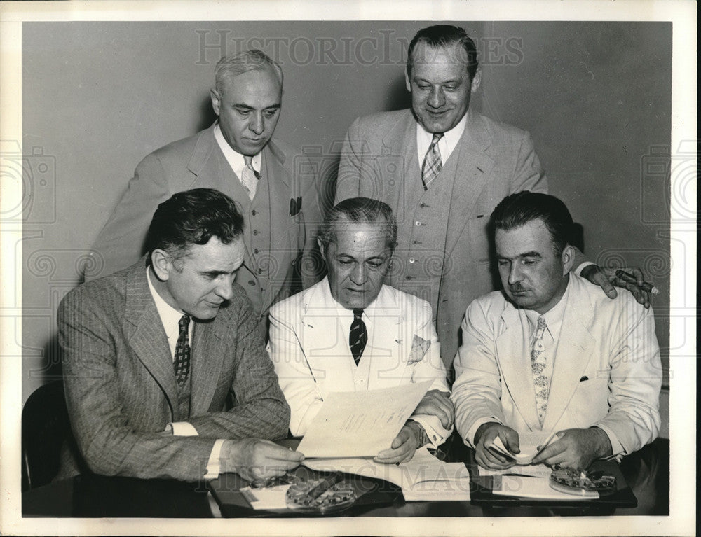 1935 Press Photo Reps Samuel Dickstein, John McCormack,George Sadowski