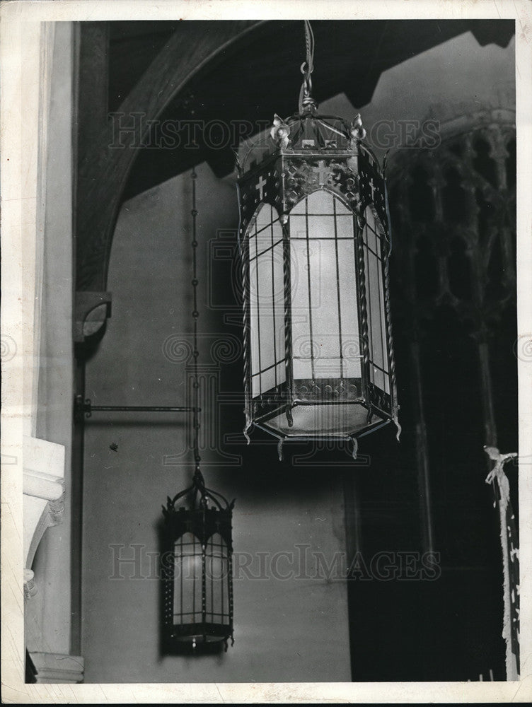 1939 Press Photo Interior of St Peters Church