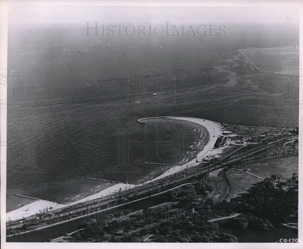 1949 Press Photo Lincoln Park looking southeast - neb69229