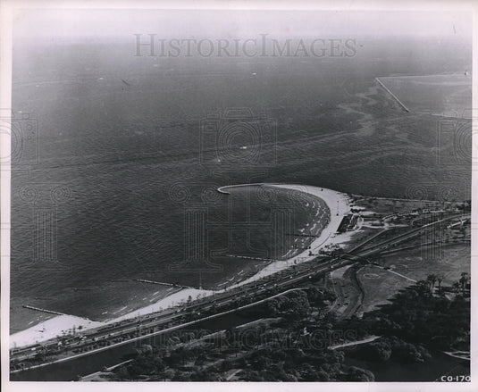 1949 Press Photo Lincoln Park looking southeast - neb69229
