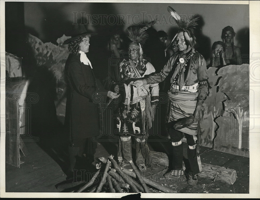 1932 Press Photo Observance of the 250th Anniversary of William Penn Arrival