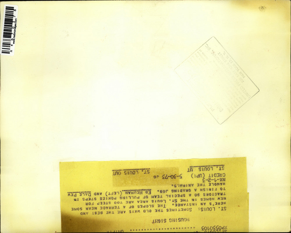 1973 Press Photo Ed Hueman dale Pew St. Louis