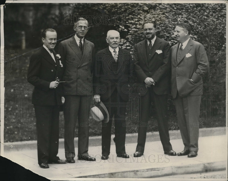 Load image into Gallery viewer, 1930 Press Photo Roy Howard,GB Parkin,RF Paine,Bob Soupps,W Hawkins

