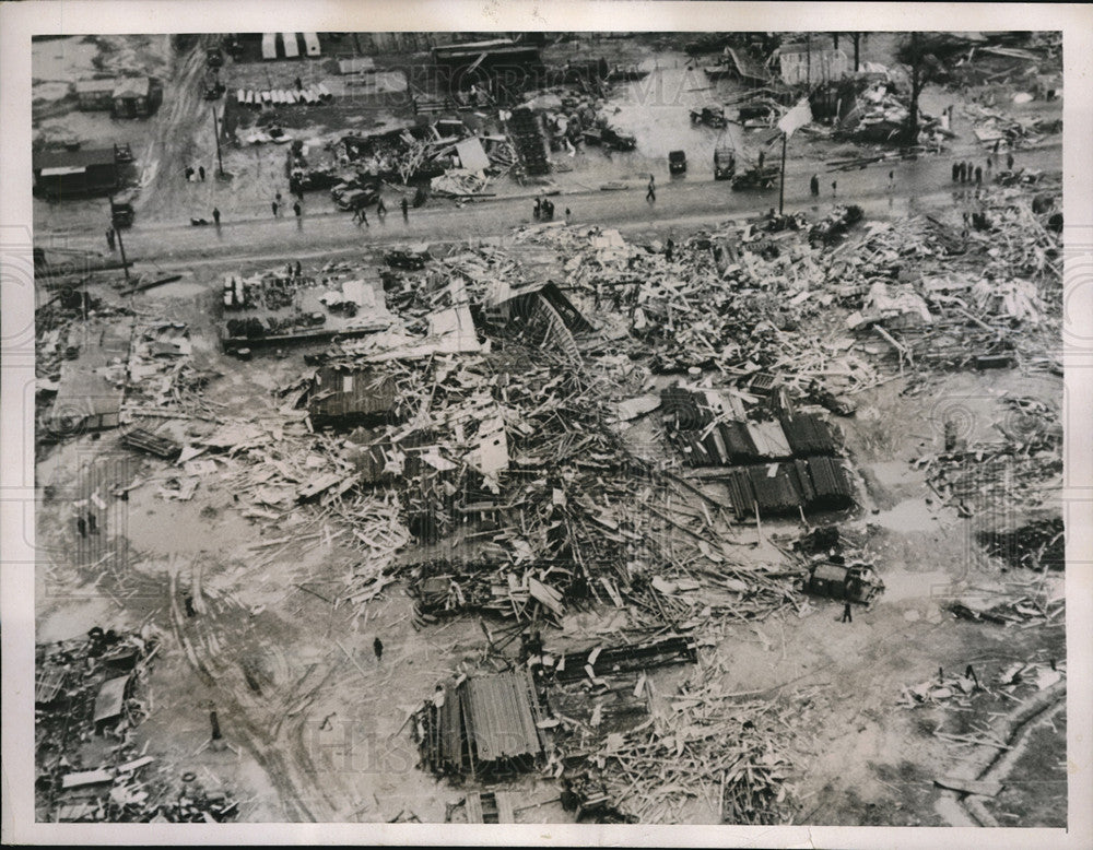 1938 Press Photo Twister swept through Rodessa LA 25 dead 41 injured - Historic Images