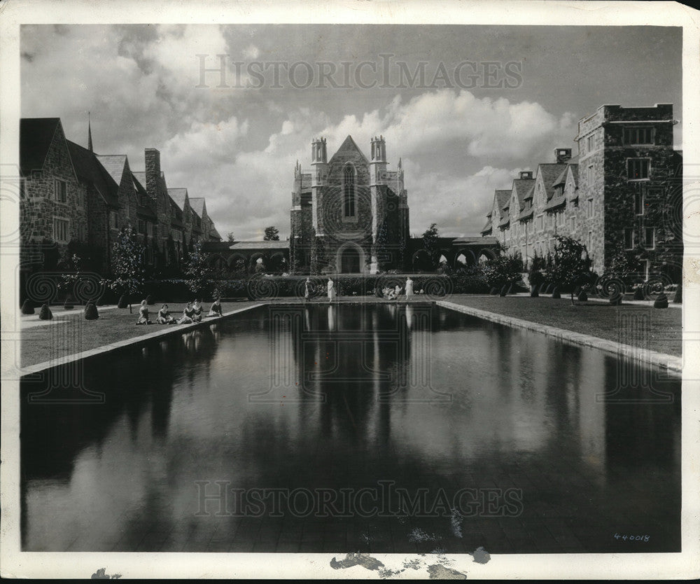 1940 Press Photo View of Ford Quadrangle at the Martha Berry School for Girls