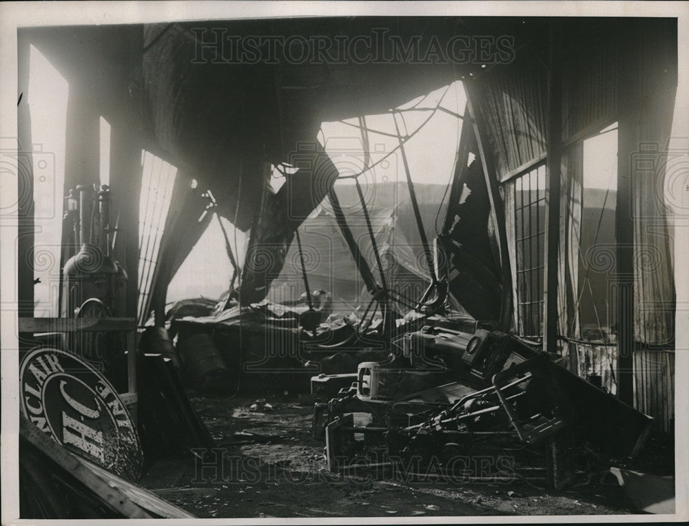 1938 Press Photo Fire in New Jersey